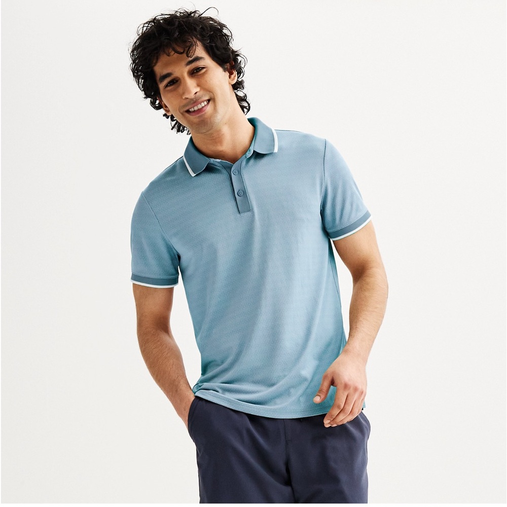 FLX Men’s Tipped Commuter Polo‎